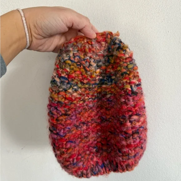 Free People Womens Rare Multi Knit Beanie Hat, OS - Picture 2 of 5